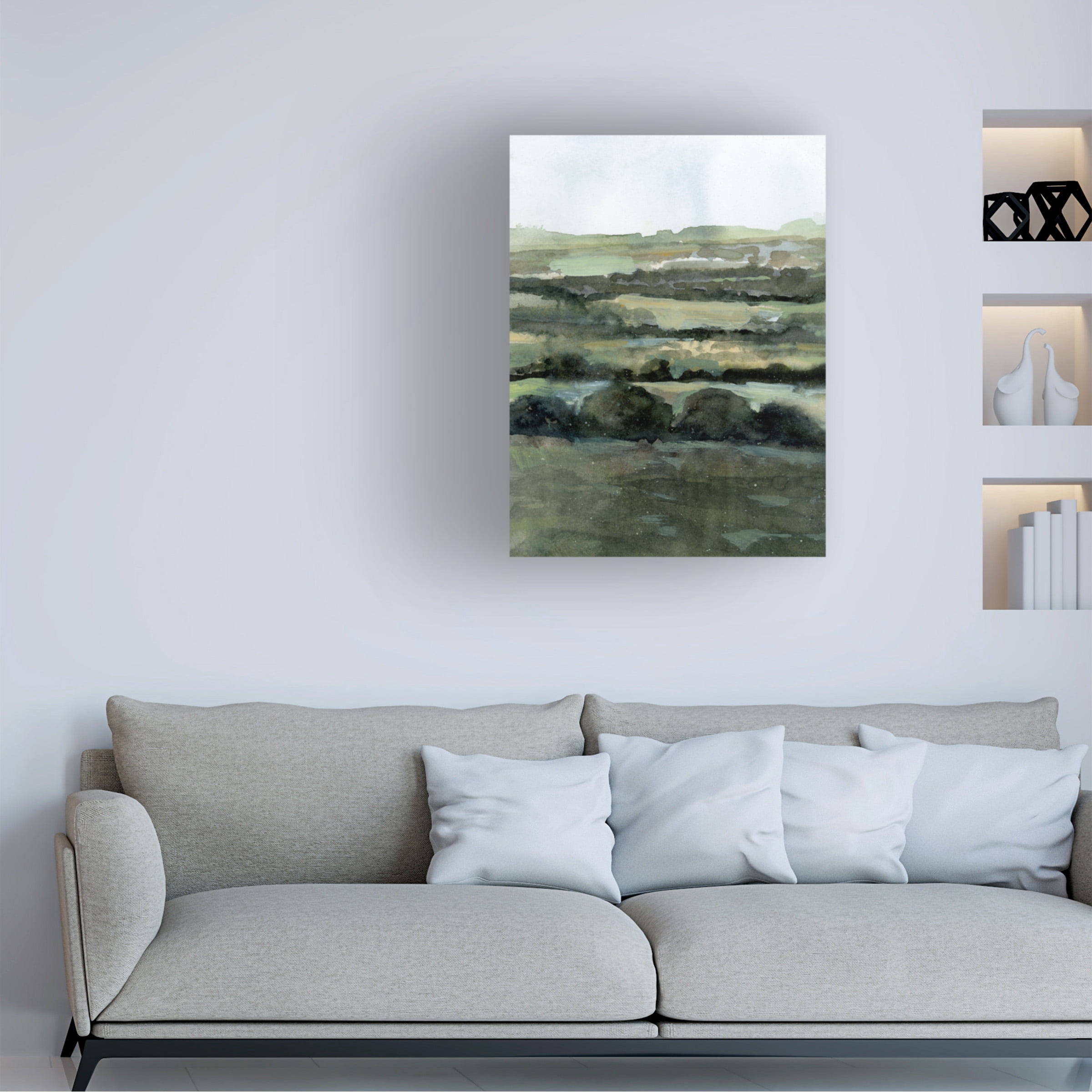 Victoria Barnes 'Distant Ribbons I' Canvas Art