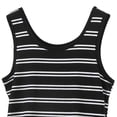thumbnail image 5 of SEMPAI Womens Sleeveless Tees Plus Size Crewneck Ribbed Tank Tops Casual Basic Summer Top Slim Fitted Comfy Striped Shirts, 5 of 5