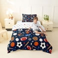 thumbnail image 4 of Erosebridal American Rugby Football Kids Twin Comforter Sets,Kids Ball Sport Games Bedding Set,Reversible 2pcs, 4 of 7