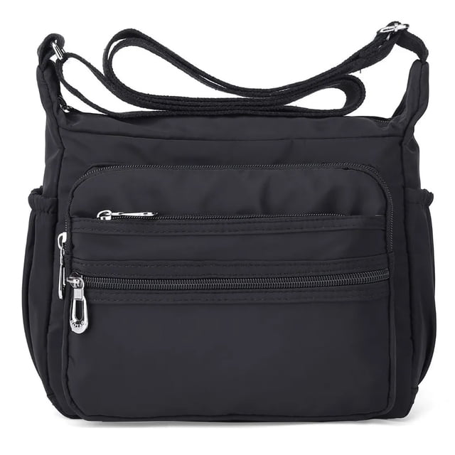 Bolsa De Hombro Impermeable Crossbody Mujer Hombre Negro Crossbody bolso, Crossbody , negro