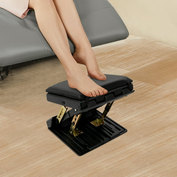 Ergonomic Foldable Footrest, Adjustable Foot Rest, Portable Footrest for Outdoor Activities, Picnics, Camping, Cars