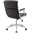 thumbnail image 4 of Modway Portray Highback Upholstered Vinyl Office Chair in Brown, 4 of 4