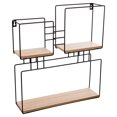 thumbnail image 3 of Truu Design Decorative Square Wooden Floating Wall Shelf, 3 of 7