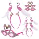 thumbnail image 1 of 1 Set Flamingo Headband Flamingo Glasses Party Headband Party Eyeglasses Flamingo Party Decorations, 1 of 4