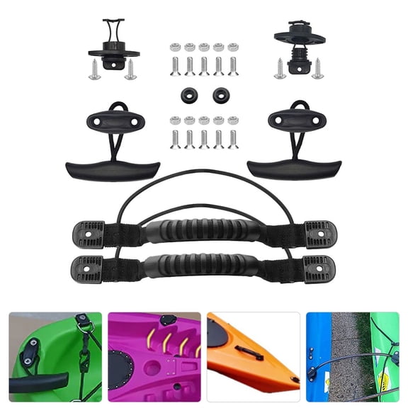 ETHZZLE 1 Set of T-Handle for Kayak Kayak Handle Accessories Black Synthetic Material for Outdoor Activities