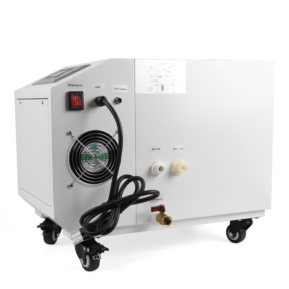 300W Commercial Industrial Ultrasonic Humidifier Portable Continuous Cool Fog Maker Machine Cooler Sprayer Timer Stainless Steel