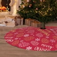 thumbnail image 6 of Sikiie Gold Pinecone Merry Christmas A 30-48 inches {designName} Print Christmas Tree Skirt Snowman Xmas Tree Skirt with Edge Christmas Decorations for Holiday Party-36", 6 of 7