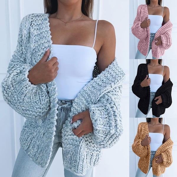 thick sweater cardigan