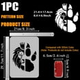 Lion King Painting Stencil 8.3x11.7inch Lion Paw Print Stencil Template