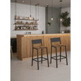 thumbnail image 1 of VASAGLE Taburete de Bar, Juego de 2, Taburetes Altos de Cocina, para Cocina, Comedor, Oficina, Estilo Industrial, Marrón Rústico y Negro, 1 of 5
