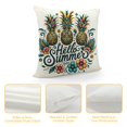 thumbnail image 4 of GOSMITH Hello Summer Pineapple Decorative Throw Pillow Cover, Rectangle Pineapple Lumbar Cushion Case Decor, Tropical Seasonal Farmhouse Home Decoration for Sofa Couch, 4 of 5