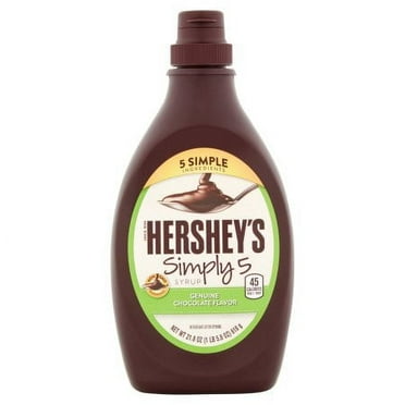 Hershey's Simply 5 Syrup Chocolate Flavor 21.8 fl oz (Pack of 24)