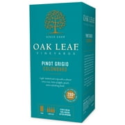 Oak Leaf Vineyards Pinot Grigio/Colombard White Wine, 3 L Bag in Box, 12% ABV