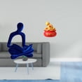 thumbnail image 2 of Figura Humana, Estatua De Pensador Abstracto, Adorno, Escultura Para Oficina, Bar, Boda, Bolsa De Dinero, Arte, Artesanía, Cuenco Del Tesoro, Estatua, Cornucopia Para El Festival De Primavera,, 2 of 8