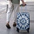 thumbnail image 3 of Blue White Tie Dye Mandala Pattern Luggage Cover Fashion Suitcase Cover Baggage Covers Fit 25-28 Inch Luggage (Go Travel), 3 of 5