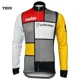 thumbnail image 5 of Nueva camiseta de ciclismo de equipo retro de manga larga fina o polar térmico de invierno personalizada para carreras de montaña y carretera clásica, 5 of 5