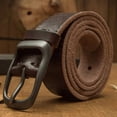 thumbnail image 2 of Handmade belt, cowhide, men's pure leather, casual, retro, student belt, young and middle-aged, denim belt, 2 of 4