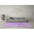 thumbnail image 3 of Ahgly Company Indoor Square Oriental Purple Industrial Area Rugs, 6' Square, 3 of 4