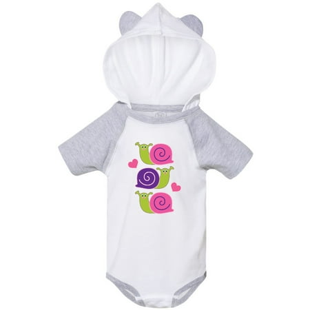 

Inktastic Snail Lover Girl Garden Snails Gift Baby Girl Bodysuit