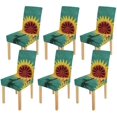 thumbnail image 1 of Funda Protectora para silla Elástica ABPHQTO Girasol Estilo Vintage Juego de 6, 1 of 4