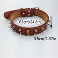 thumbnail image 2 of dgysar Crystal Studded Pet Collar Fashion PU Leather Dog Collar with Sparkling Rhinestones for Small and Medium Female Dogs Coffee 1PC, 2 of 2