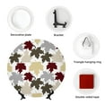 thumbnail image 4 of Sikiie colorful Maple Bone China Decorative Plate Personality Ceramic Dinner Plate Crafts Decorative Ceramic Decorative Plate -10in, 4 of 6