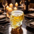 thumbnail image 2 of Skull Shaped Whiskey Glasses,2.7 oz Heavy Base Skeleton Drinking Cup | Clear Round Mouth Cocktail Glasses for Halloween Decor,Gifts for Cocktail Lovers, 2 of 6