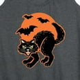 thumbnail image 3 of Instant Message - Vintage Paper Cat Halloween - Women's Racerback Tank Top, 3 of 6