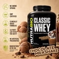 thumbnail image 3 of NutraBio Classic Whey Protein Powder- Full-Spectrum Amino Acid Profile - No Fillers, Artificial Colors, Preservatives - Low Glycemic Index - Chocolate Milkshake, 5 Pounds, 3 of 8