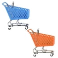 thumbnail image 2 of 2Set Creative Mini Shopping Cart Storage Baskets Unique Desktop Accessories Assorted Color For Home Use And Office Use, 2 of 5