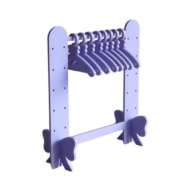 Soporte para pendientes, mini perchero para pendientes, expositor de pendientes violeta claro