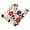 Red and Blacks Holly Leaves, variant on U-Shaped Toilet Mat Plush Bathroom Rug Mat Non Slip Bathroom Mats Red and Blacks Holly Leaves