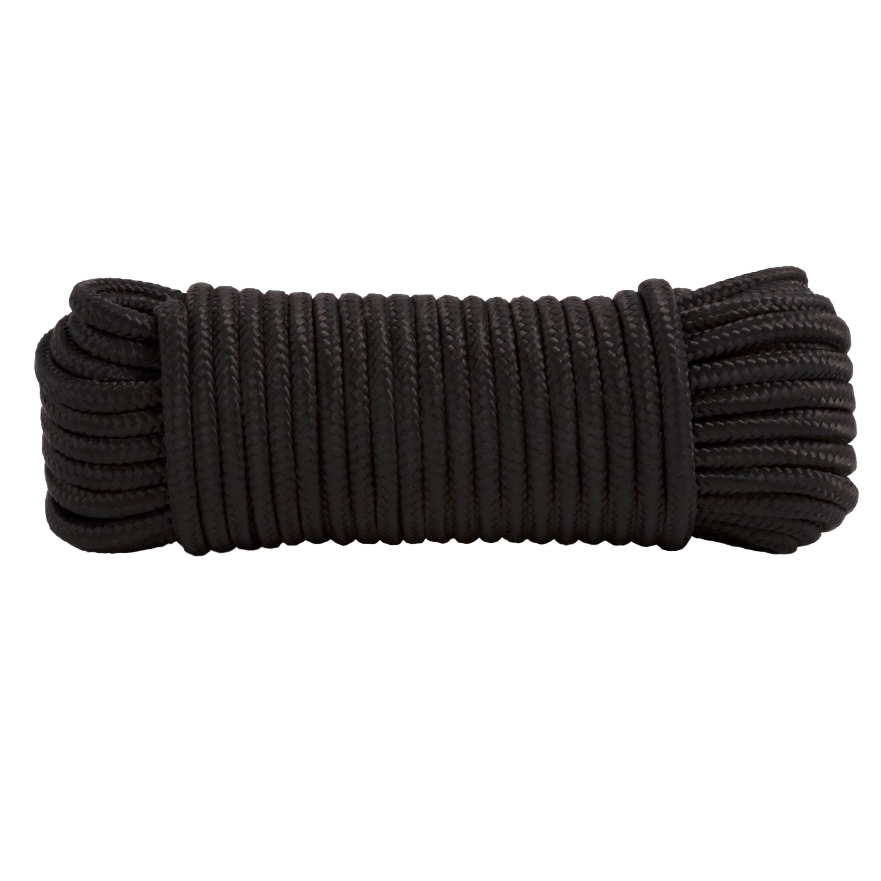 Hyper Tough Item MFP850BHT, Polypropylene Diamond Braid Rope, Black