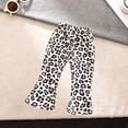 thumbnail image 2 of Landzoo Infant Girls Back To School Pants Leopard Elastic Waist Fall Casual Girls Flare Leg Trousers Size 1-2 Years, 2 of 3