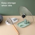 thumbnail image 3 of Spoon Holder Rest Plastic Cookware Organizer Rack Restaurant Pot and safe; Lid Tableware Shelves Kitchen Cooking Gadgets Accessories White, 3 of 8