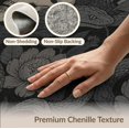 thumbnail image 6 of ODIKA 6'x9' Washable Area Rug Non-Slip, Chair-Friendly, Monochrome Serpent and Skull Floral Design Gothic Inspired with Intricate Botanicals for Dining Room, Under Table, Office Décor, 6 of 7