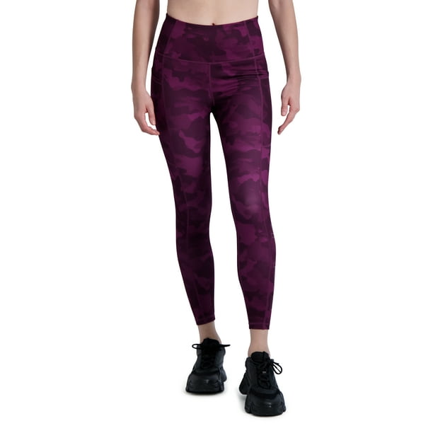 Reebok Women's Camo Print High Rise 7/8 Leggings with Side Pockets