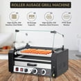 thumbnail image 2 of Garvee Hot Dog Roller with Bun Warmer, Hot Dog Machine W/Removable Drip Tray and Glass Cover for Home, Parties, 2 of 8