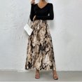 thumbnail image 5 of Vestido de fiesta informal con diseño de trompeta floral vintage para mujer Adepaton BST3001973-4, 5 of 5