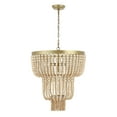 thumbnail image 6 of Safavieh Aleynne 4-Light 20.75" Glam Iron Chandelier, Gold/Natural, 6 of 7