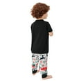thumbnail image 3 of URMAGIC Matching Family Pajamas Sets Christmas PJ's with Short Sleeve Black Tee Tops and Print Pants Loungewear Sleepwear, 3 of 6
