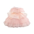 thumbnail image 2 of ZHOGXU Kids Girls Summer Dress Sleeveless Round Neck Solid Color Glitter Sequin Comfortable Fashion Mesh Tutu Dresses For Party,Light Pink,5-6 Years, 2 of 3