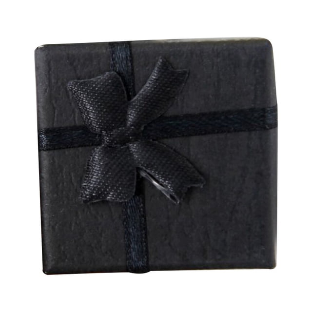 Caja de regalo de 24 uds con cinta bolsa de dulces para bombones collar pulseras Sonducket Negro