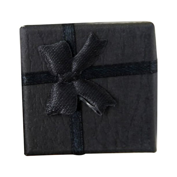 Caja de regalo de 24 uds con cinta bolsa de dulces para bombones collar pulseras Sonducket Negro