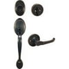 Hardware House Jemison Entry Handle Set with Interior Lever and Deadbolt, Classic Bronze