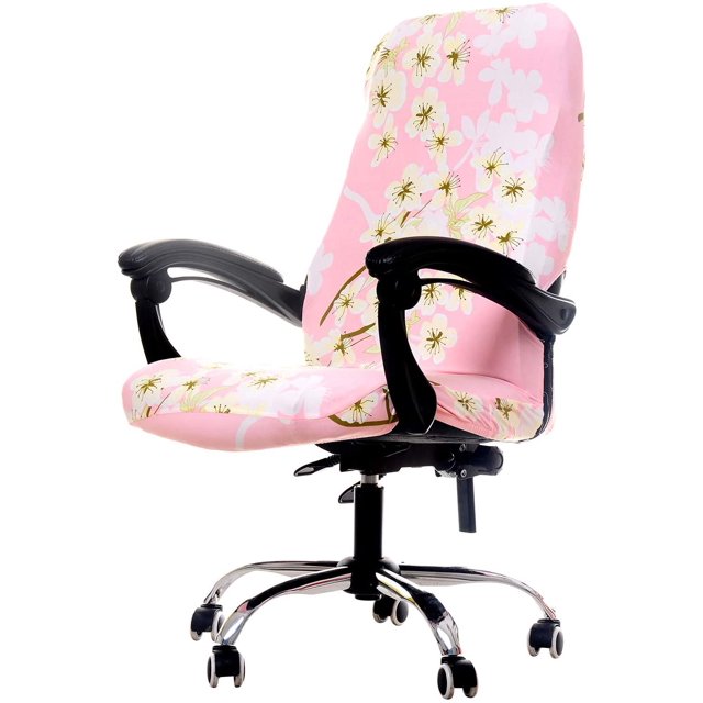 Housses de Chaise de Bureau Imprimées, Housse de Chaise d'Ordinateur Extensible Housses de Chaise Boss Universelles Style Simplisme Moderne Housse de Chaise Dossier Haut (Z5, Grand)