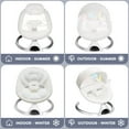 thumbnail image 5 of HARPPA Electric Baby Swing for Infants , 5 Sway Speed, Remote Control, White, 5 of 10
