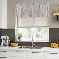 thumbnail image 4 of 2 Pack Valances for Window, Black Grey Branches Short Curtains for Kitchen Bedroom Living Room, Vintage Art Farmhouse Rod Pocket Small Window Treatment Valance Drapes 60 x 18 Inch, 4 of 8