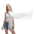 thumbnail image 6 of RIIQIICHY Womens Floral Lace Scarf Pashmina Scarves for Women Shawls and Wraps for Evening Dresses White, 6 of 7
