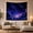 Meteor Shower, variant on Full Moon Above Silver-Lined Clouds, Peaceful Celestial Art for Space Lovers, Night Sky Decor, Housewarming Gift, Tapestry Wall Hanging for Bedroom and Living Room